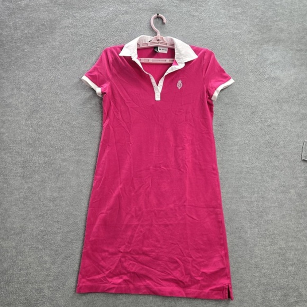Lauren Ralph Women‎ Dress S Petite Pink Polo Mini Short Sleeve Logo Collar